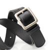 New Simple Retro Square Buckle Women's Belt Korean Style Chic High-end Casual Style Decorative Jeans Belt for Women