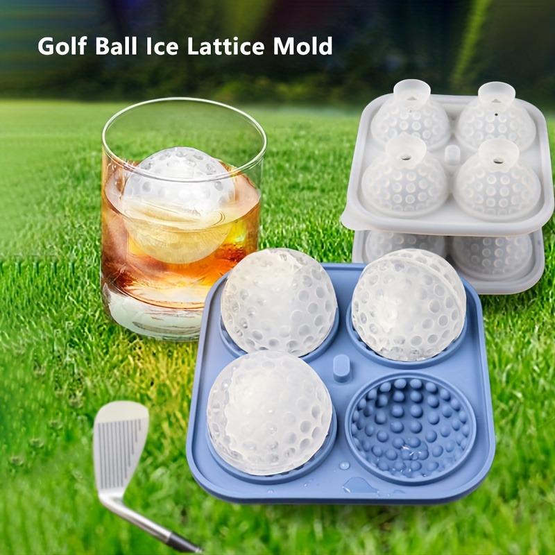 3D Sports Ball Silicone Ice Cube Tray, Football Basketball Golf Ball Mold for Whiskey Cocktails Party, Food Grade BPA-Free