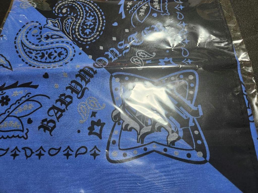 [USED] babymonster popup bandana black & blue Tokyo Aichi limited