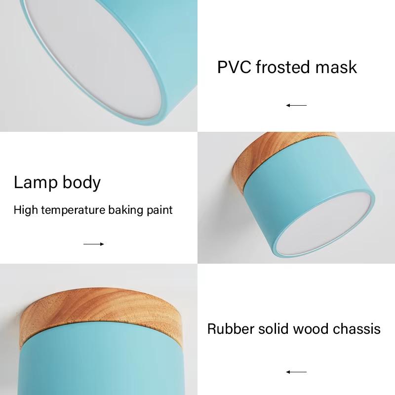 LED downlight modern colorful ceiling light surface mounted spotlight bedroom lighting for living room indoor Light fixture