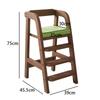 Solid Wood Children Dining Chair Modern Baby Eating Armchair Home Interior High Stool Comfortable Dining Chair Nordic  Furniture