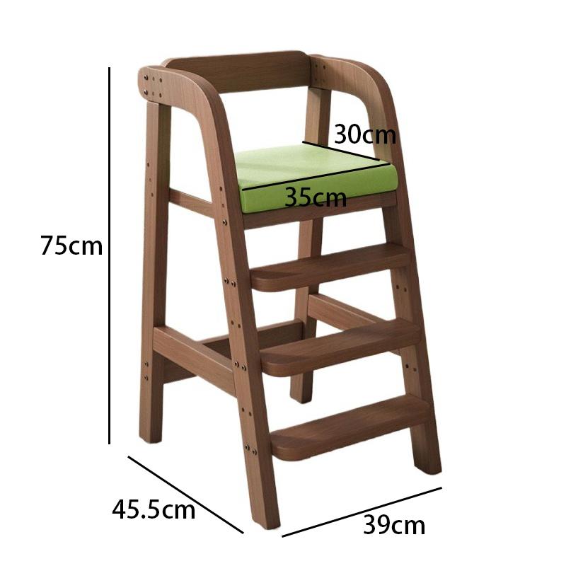 Solid Wood Children Dining Chair Modern Baby Eating Armchair Home Interior High Stool Comfortable Dining Chair Nordic Furniture