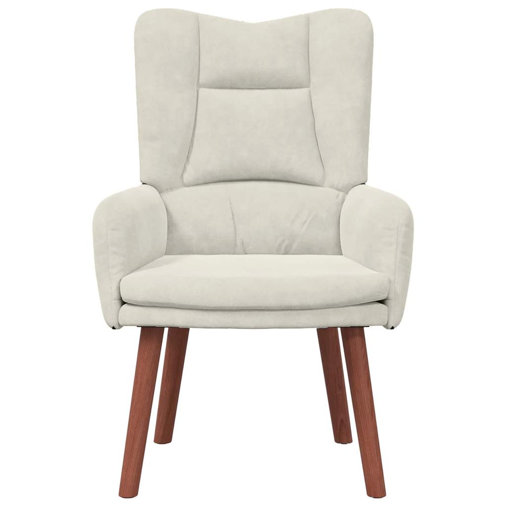 Armchair Cream 63 x 67 x 94 cm Velvet