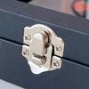 High Quality Leather Pin Display Box Featuring Dust Resistant Fabric Interior And Detachable Stand