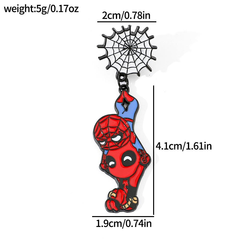 European and American creative personality Spider-Man metal badge Marvel superhero spider alloy brooch accessories