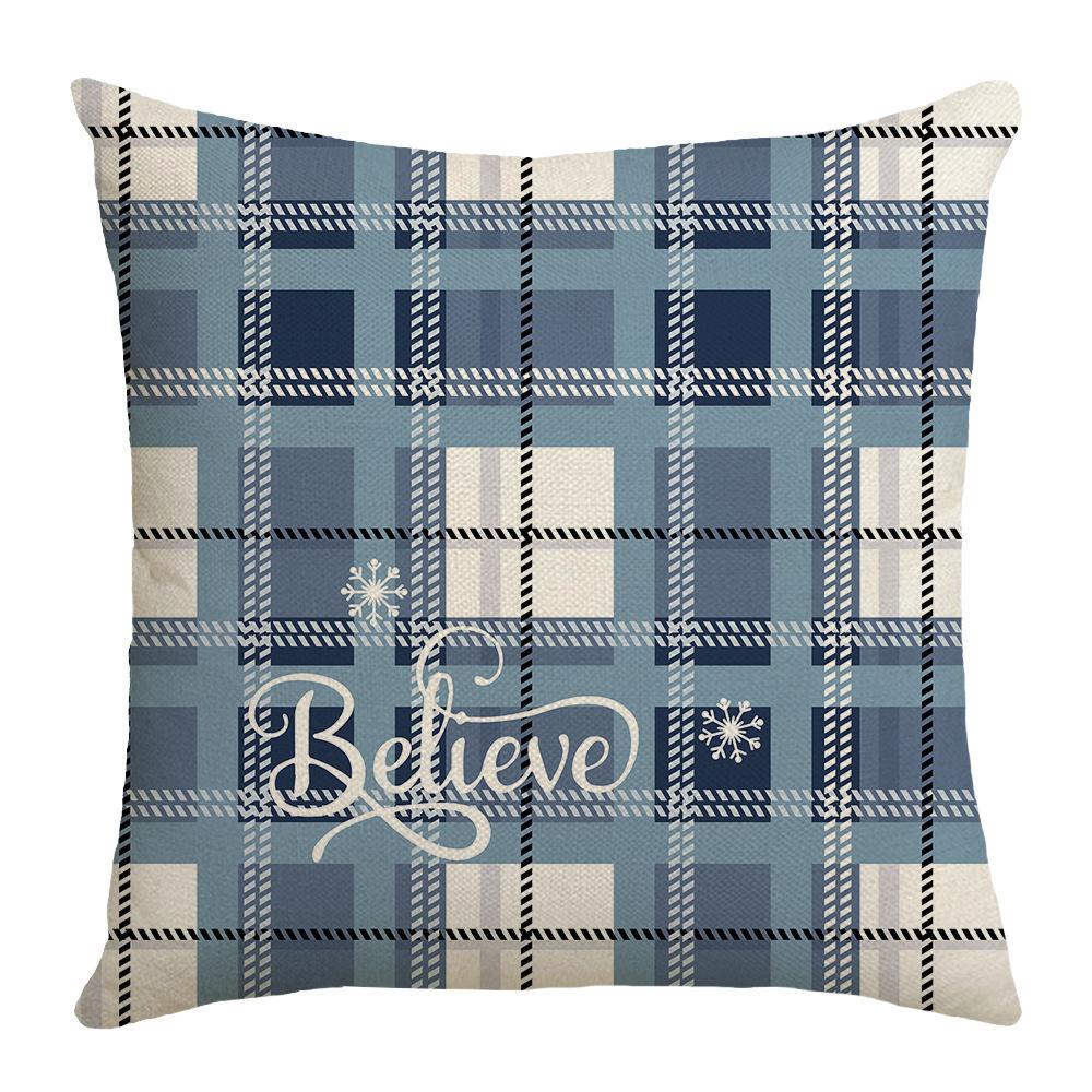 Cartoon New Winter Series Pillowcase Nordic Simple Snowman Sofa Living Room Bedroom Pillowcase