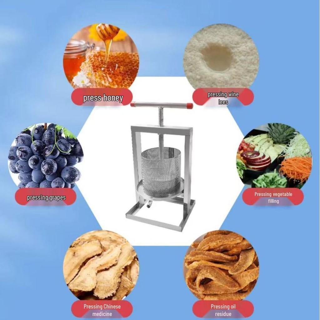 Presă de miere: Storcător Manual & Extractor de Apă din Oțel Inoxidabil 304