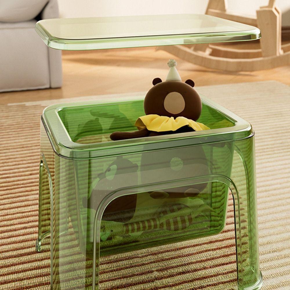 Компактный пуф для ног, прозрачный, минималистский, современный, небольшой, подставка для ног, кухня