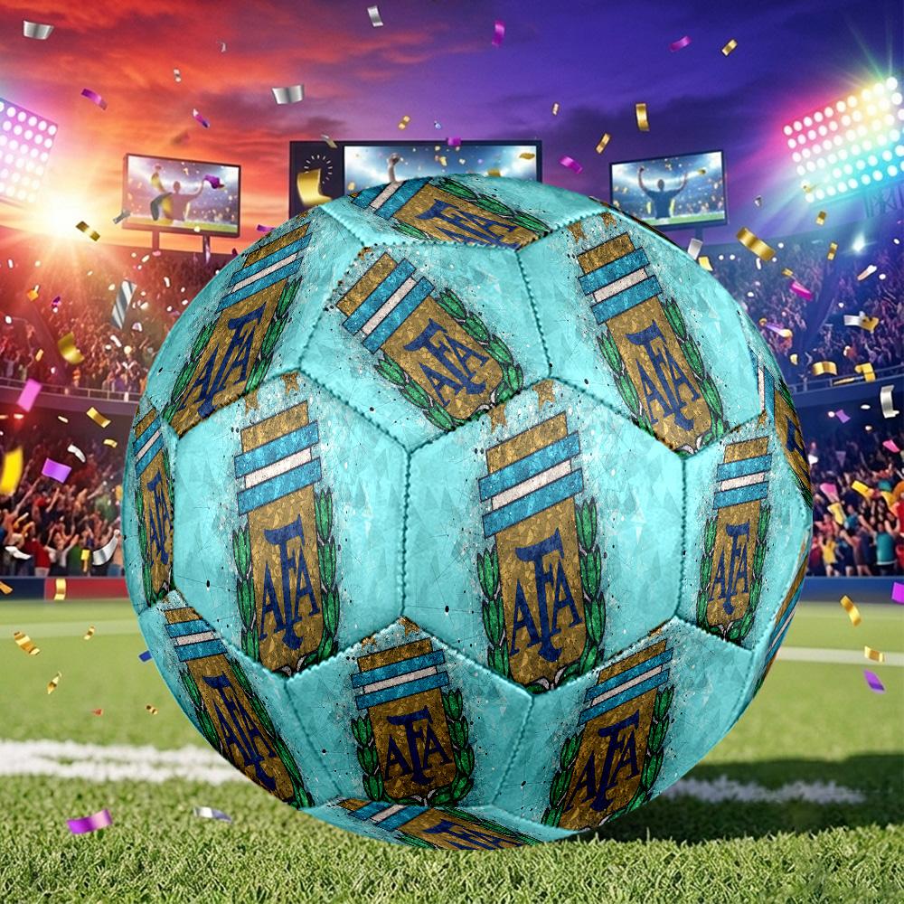 1pc Argentina Football Crest Size 5 Soccer Ball, Suitable for Practice Matches/tournament Training,Lightweight and Durable logo70711