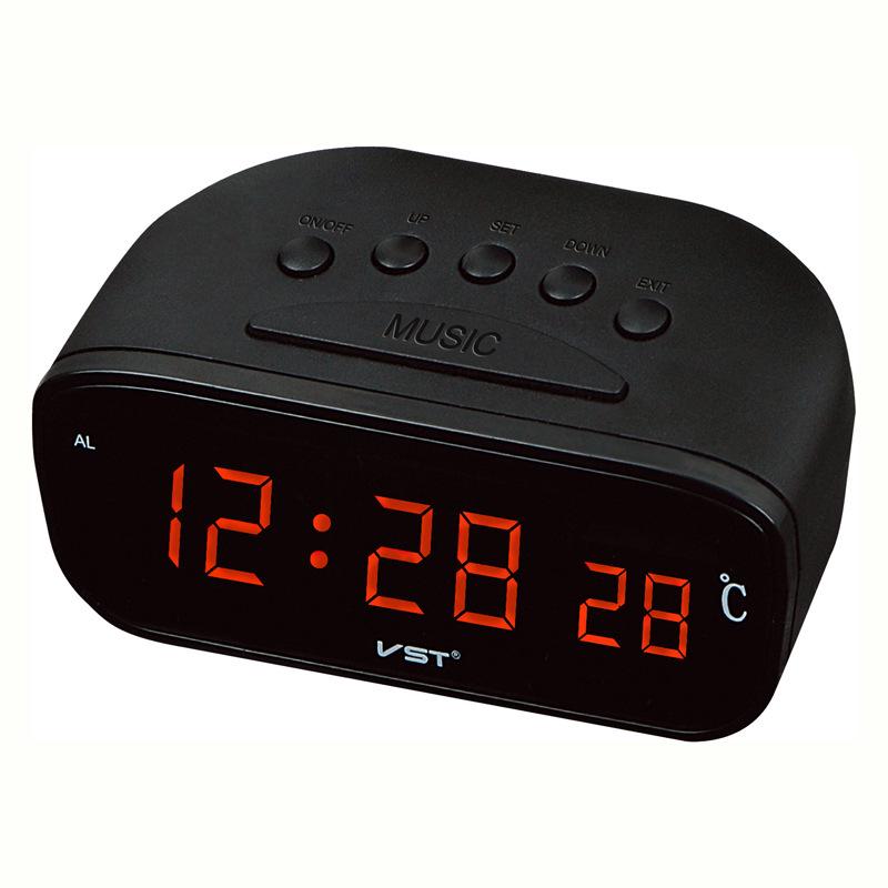 LED Digital Alarm Clock with Temperature Display