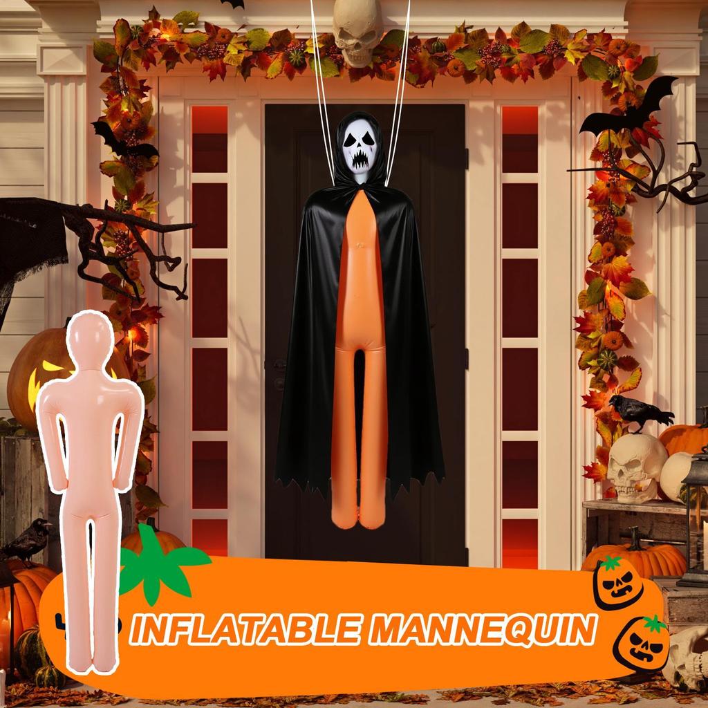 PVC aufblasbare Schaufensterpuppe Cosplay Körper Halloween Dekoration Realistisches Modell Foto Requisite Weg Hinterhof Zaun Escape Room Dekor