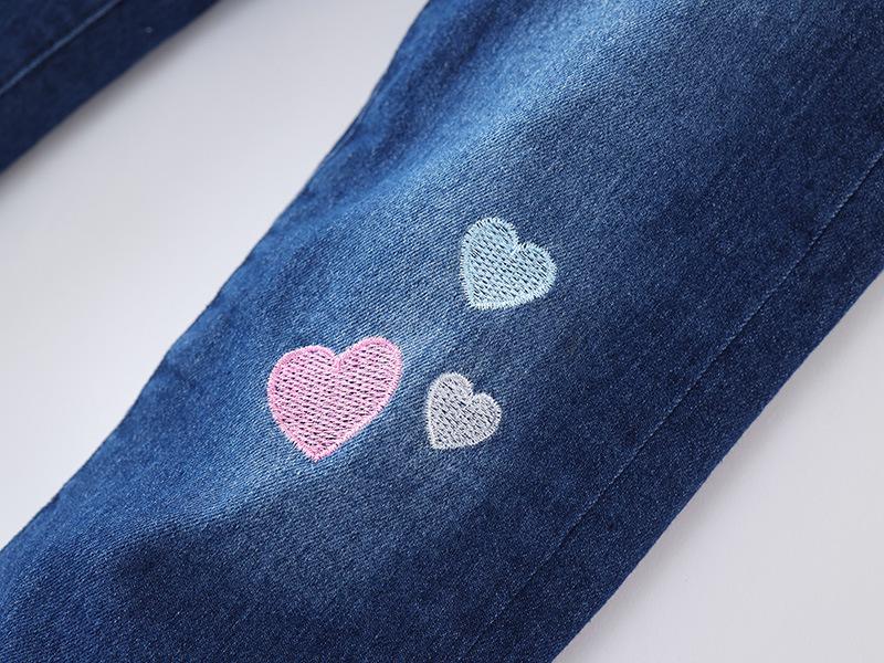 Girls' Winter Fleece-Lined Quilted Jeans - Thick, Warm, Fashionable Outerwear.