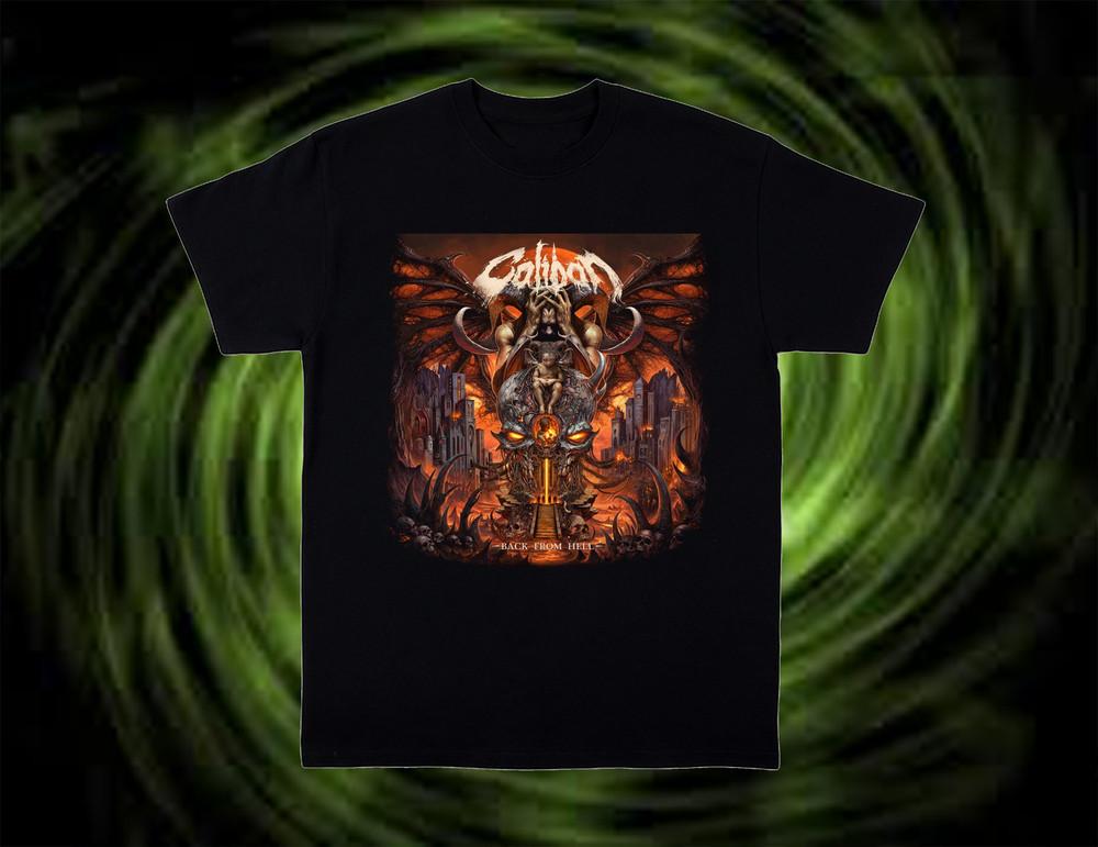 Caliban Делится Музыкальным Видео Для Футболки Back From Hell Черный S-5XL Хлопок KN506 Унисекс Футболка L