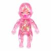 11cm Soft Squeeze Doll Toy with Sparkling Glitter Inside Stress Relief Toy for Kids and Adults Flexible Sensory Fidget Toy for Anxiety and Focus
