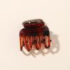 4cm Milk Coffee Hair Claw Clip - Frosted Small Shark Clip for Women's Updos