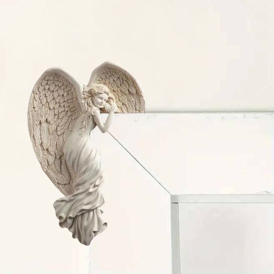 Angel Figure Resin Office Desk for Home Decorative Carving Ornament Angel Decoration Living