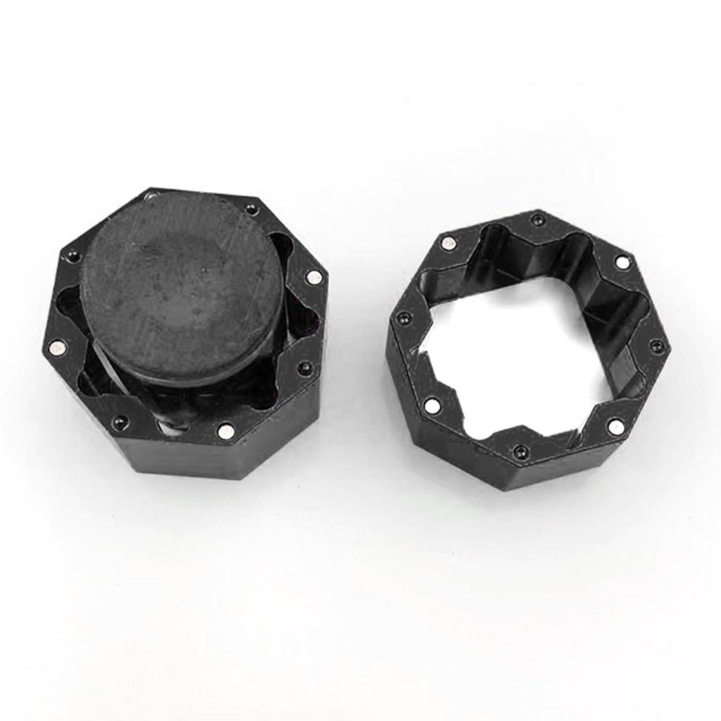 Cue Chalk Box Holder Aluminium Alloy Octagonal Billiard Chalk Case for Billiards Accessory