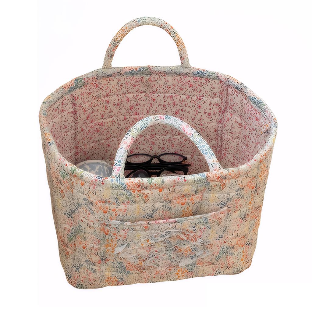 Pastoral Style Fabric Storage Basket Stackable Washable Sundries Storage Organizer Foldable Underwear Debris Organizing Frame