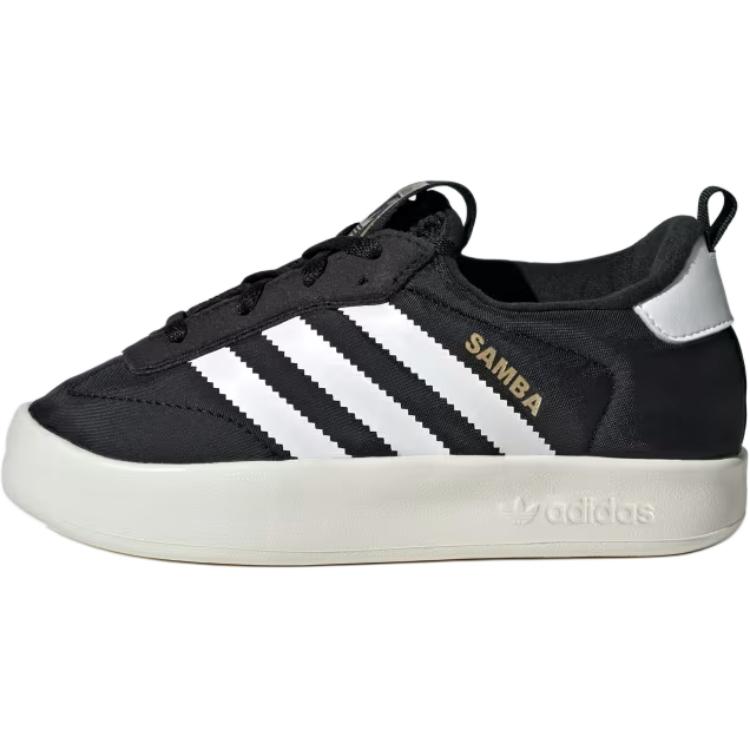 Adidas Originals Samba Home Icons Comfortable Versatile Non-Slip Durable Low-Top Kids Sneakers Kids Sneakers Black White IH0266