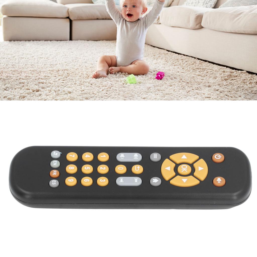 Baby TV Remote Control Toy with Music Early Educational Safe Fun Simulated Baby Remote Controller