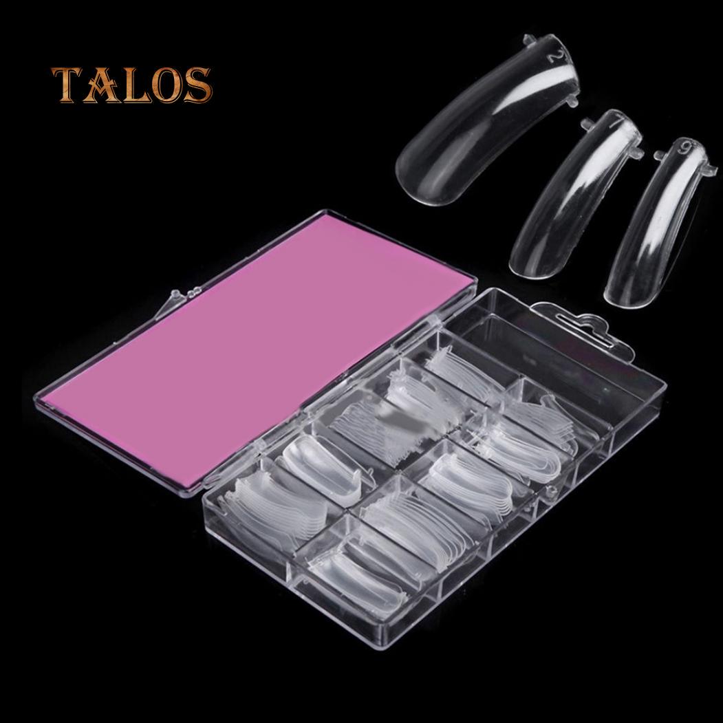 

120 шт. прозрачные акриловые накладные кончики для дизайна ногтей, система форм, инструменты, форма для УФ-геля, инструмент для маникюра «сделай сам»