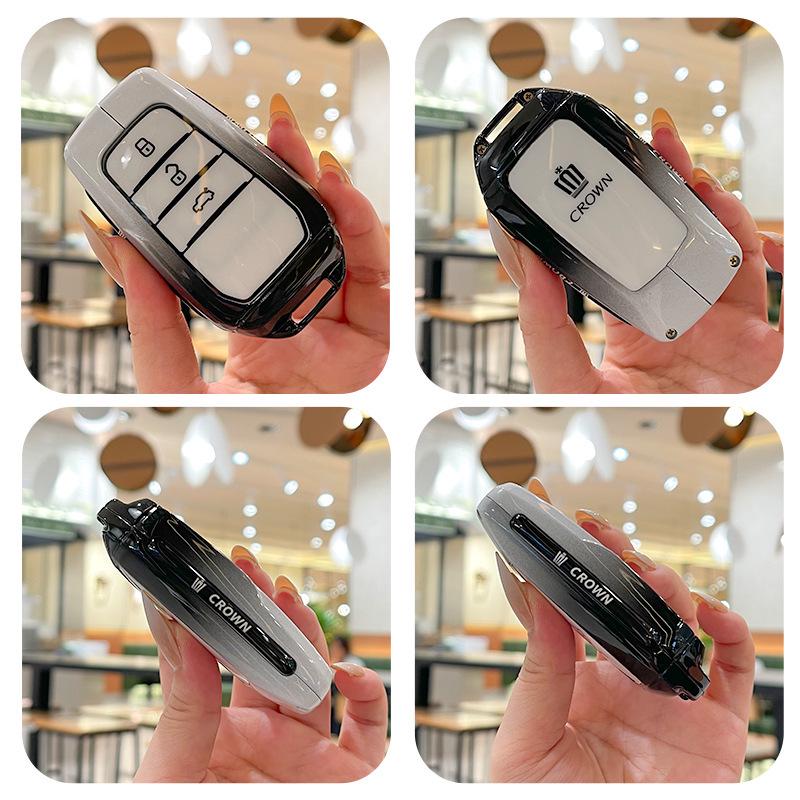 Toyota Crown 14th Gen Key Case: Premium Metal Buckle Shell