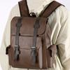Fashion Luxury Men Backpack Waterproof PU Leather Travel Bag Man Large Capacity Teenager Male Mochila Laptop Backpacks