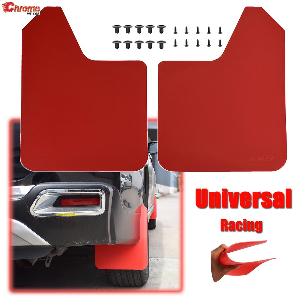 Red Universal Mud Flaps For Suzuki Mitsubishi VW LAND ROVER Toyota Nissan Jeep Mazda MX-5 Miata Mudflaps Splash Guards