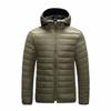 2025 Men's Winter Hooded Cotton Jacket - Casual Lightweight Padded Short Coat