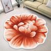 Nordische rutschfeste Matte Wohnzimmer Heimdekoration Blumenform Teppich Große Fläche Runder Flur Teppich Unregelmäßige Teppiche für Schlafzimmer