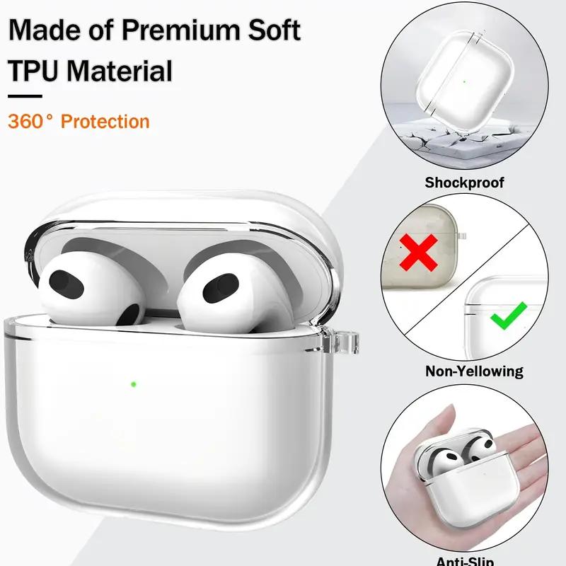 Soft Clear TPU Earphone Case For Airpods Pro 3 Airpods 4 Shockproof Transparent Cover For Airpods 2 3 Shell Case