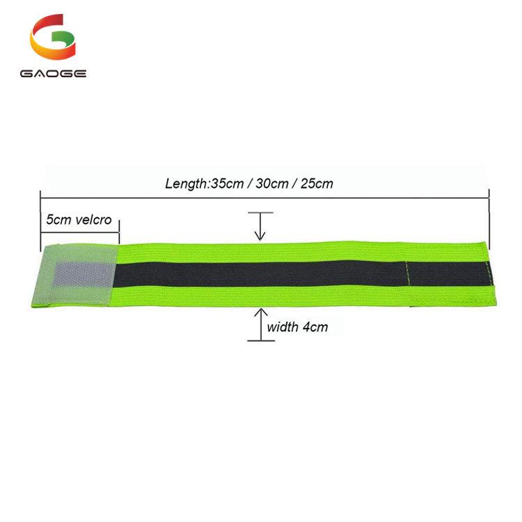 "Reflective Safety Wristband and Armband for Night Running and Cycling - Elastic Vest" 