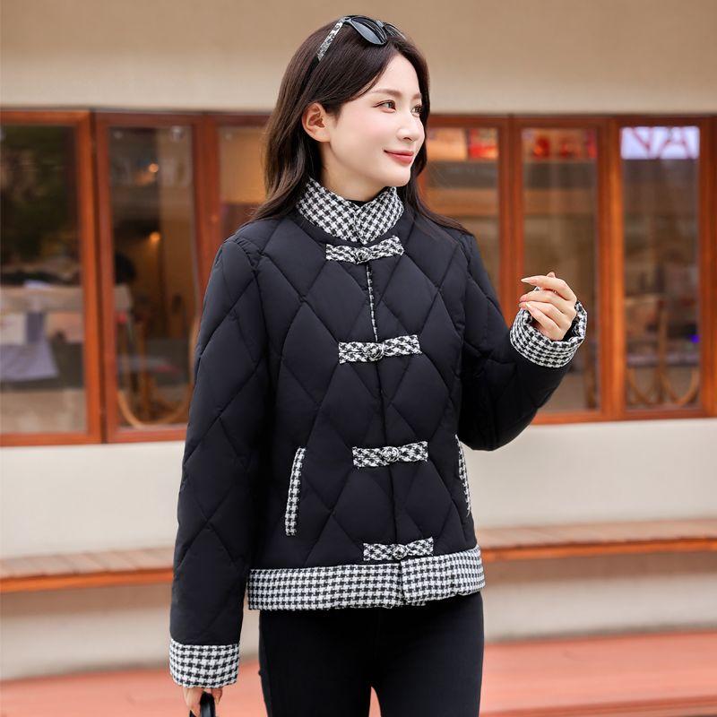 Lightweight Short Padded Coat Women Chinese Style Autumn Fashion Quilted Jacket
