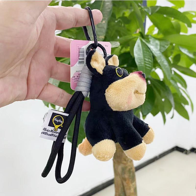 Cute Plush Bee Bag Charm Keychain Soft And Fluffy Adorable Gift For Girls Kids And