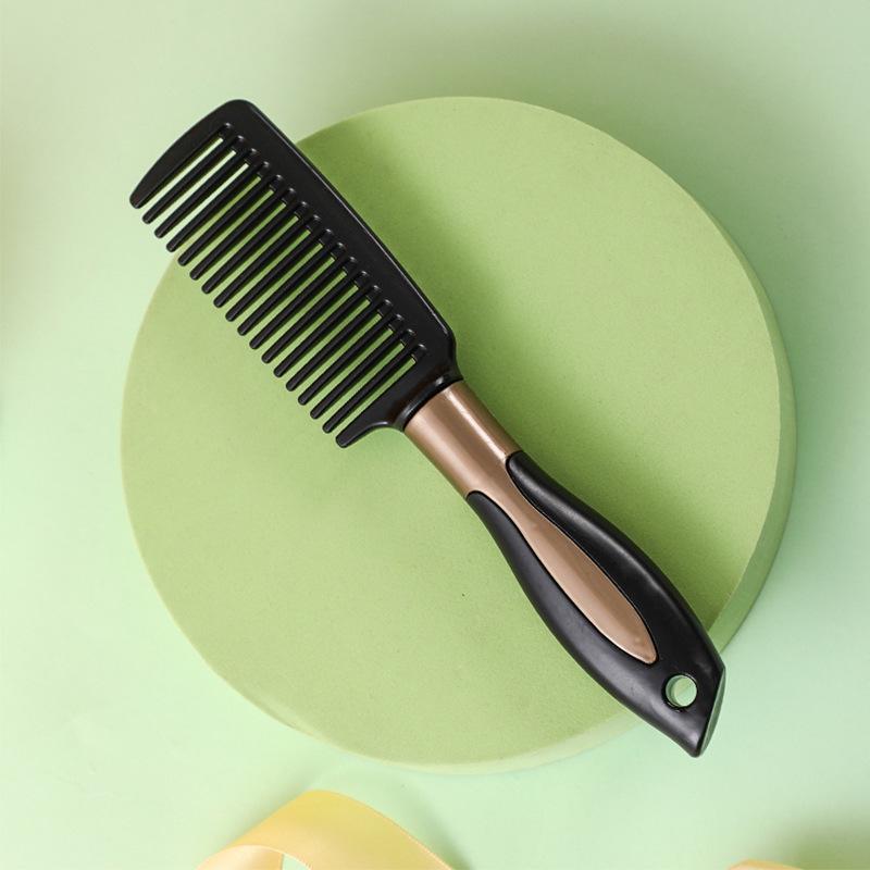 Dark Green Air Cushion Massage Comb for Straight & Curly Hair - Negative Ion Technology