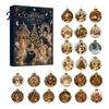Lichtgewicht Acryl Kerst Ornamenten Adventskalender, 2D Platte Kristallen Bol Hangers met Koord, Feestelijke Huisfeest Benodigdheden 24 Dagen Boom