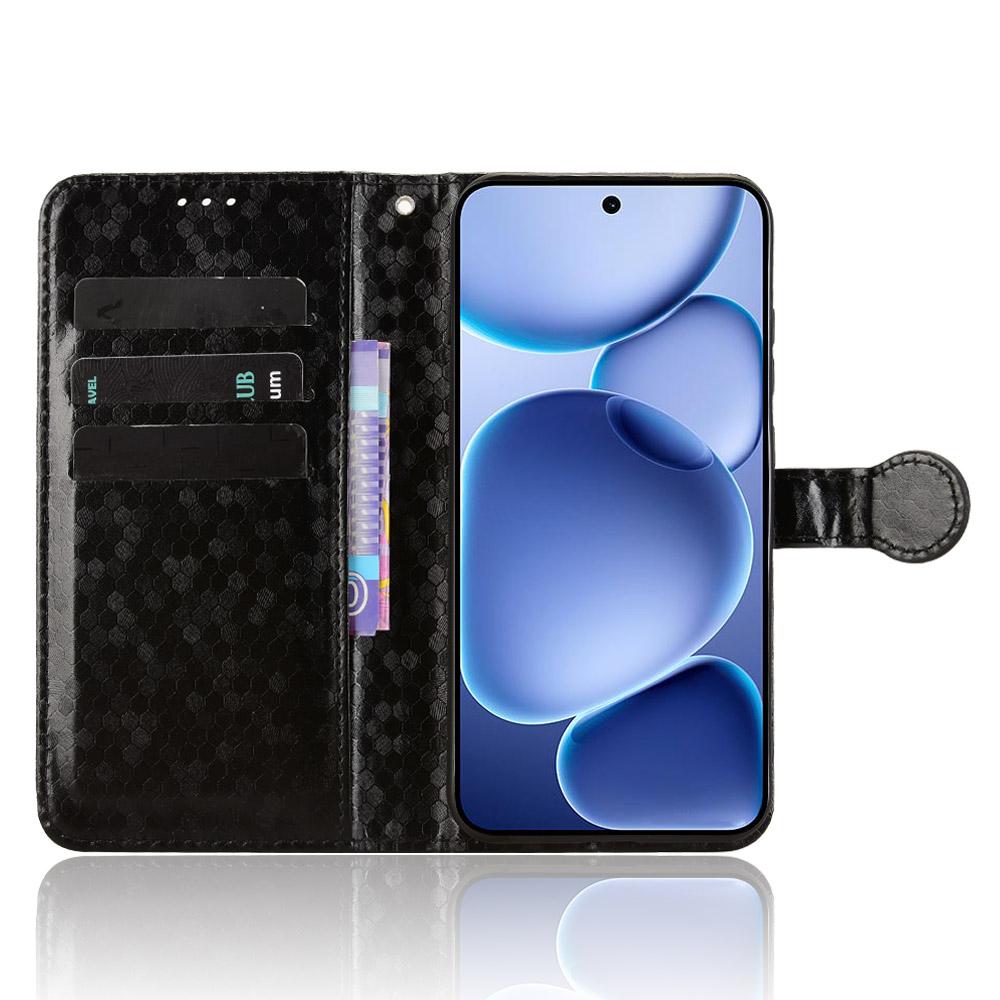 

For Oppo Find X8s 5G Wallet Case Dot Pattern Imprint PU Leather Phone Cover Silver