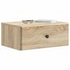 Wall Mounted Nightstand Sonoma Oak 49 x 34.5 x 20 cm