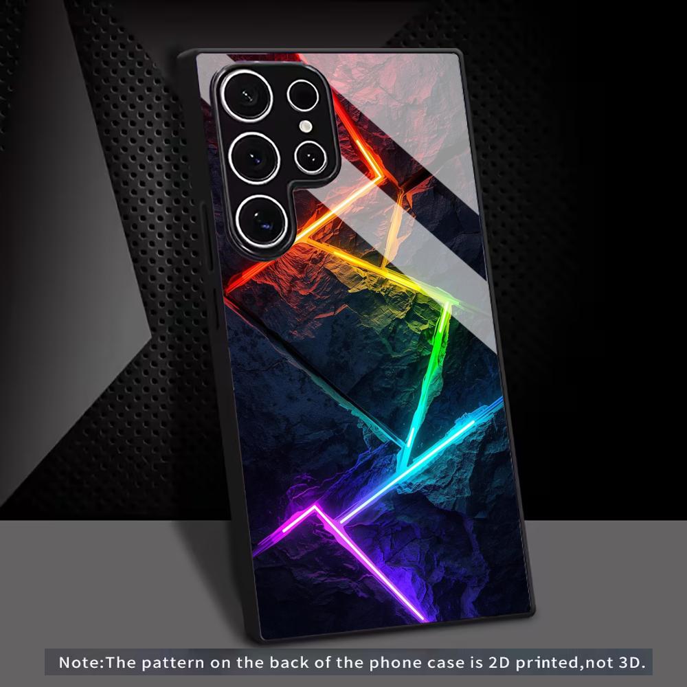 Cool glass Phone Case For Samsung Galaxy S26 S25 S24 S22 S23 Ultra S21 S20 Plus 5G Non-Slip Full Cover