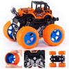 Monster Trucks for Boys, 4 Pack Pull Back Vehicles Cars for Toddlers, 360° Rotation 4 Wheels Drive Durable Friction Cars Powered Push and Go Toys