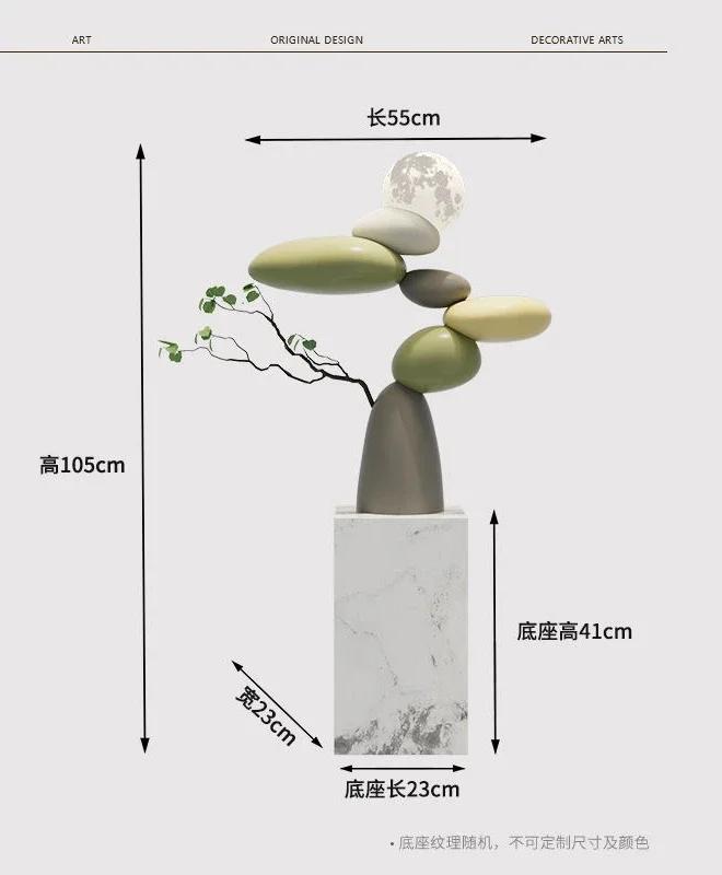 Pure natural operation of high-end indoor bedroom decorations Housewarming gift bedroom hallway decoration living room