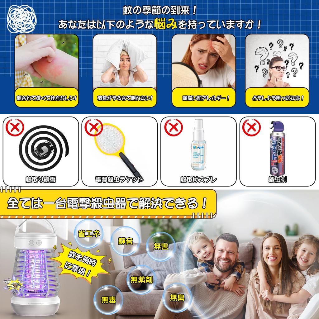 Onefun Electric Insect Killer [2026 New Version, Gold Award Masterpiece] - Fly Trap, Mosquito Killer, UV Light Attractant, 360° Super Powerful Mosquit