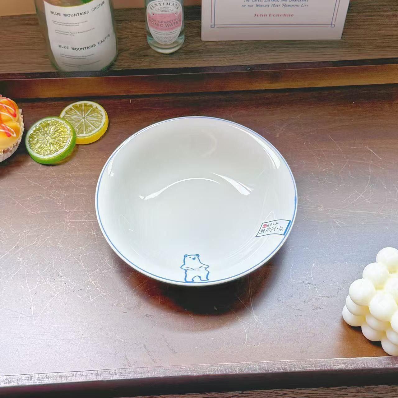 

Cute Cat Ceramic Disc,High-end Plate,Rice Vegetable Plates, New Good-looking Toothpaste Plate Sets Tableware