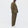 Uniqlo x MARNI Wide Fit Tuck Pants (Asia Sizing) Olive Unisex Streetwear 448918-57