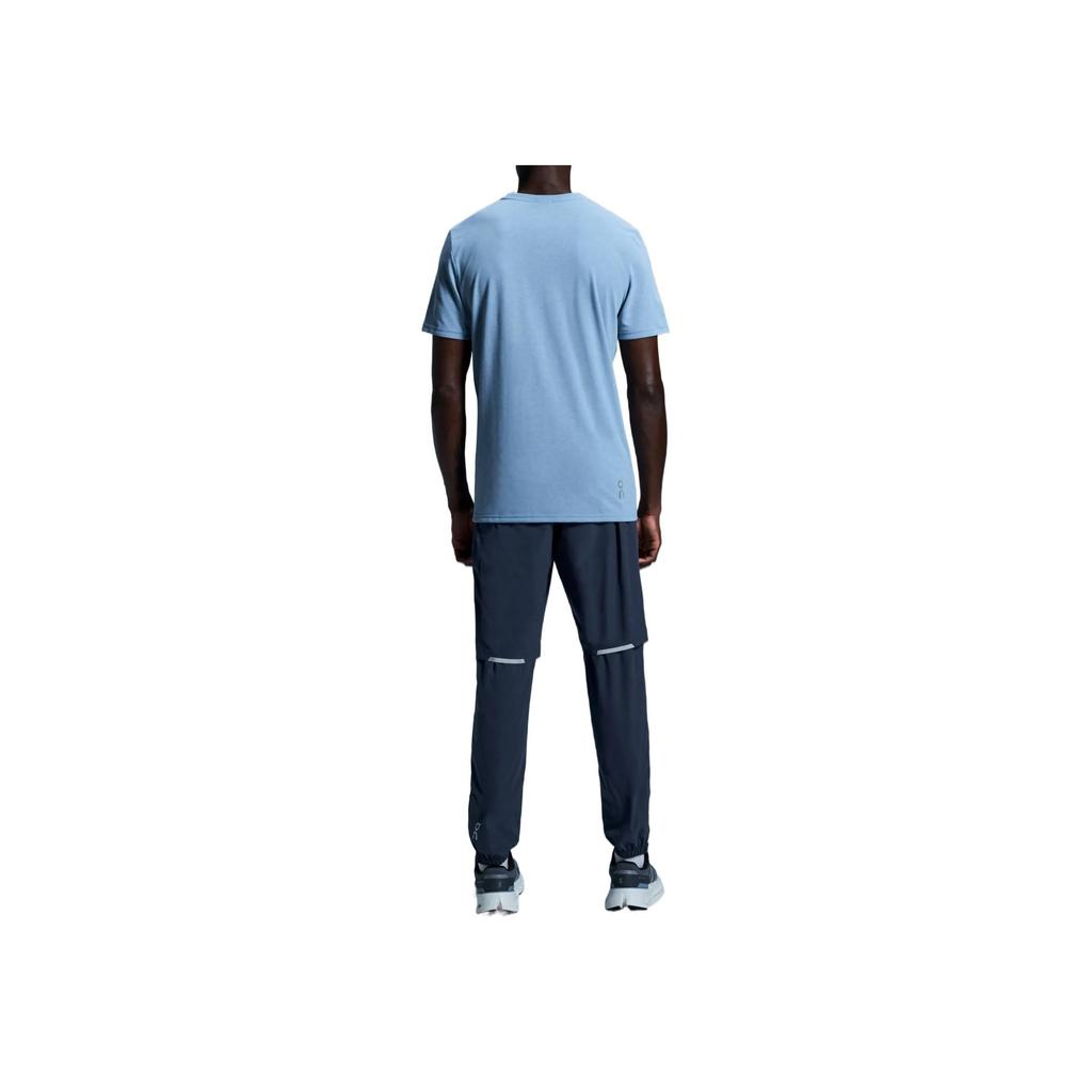 On Run Round Neck Comfortable Casual Short Sleeve T-Shirt Men Tops Light-Gray Blue 1ME30370732