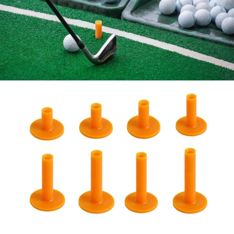 8Pcs Golf Tees Replacement Training Driving Range Tees Stable Ball Holder Practice Rubber Golf Tees Holder Enduring