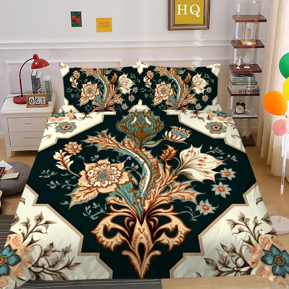 Casa Biancheria da letto 3D Stampa Paisley di alta qualità Donna Misura King Decorazione Camera da letto Set Copripiumino Copriletto