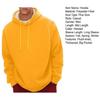 Winter Thermal Hoodie for Men Plush Lined Solid Color Loose Fit Long Sleeve Casual Top with Drawstring and Elastic Cuffs Daily Wear