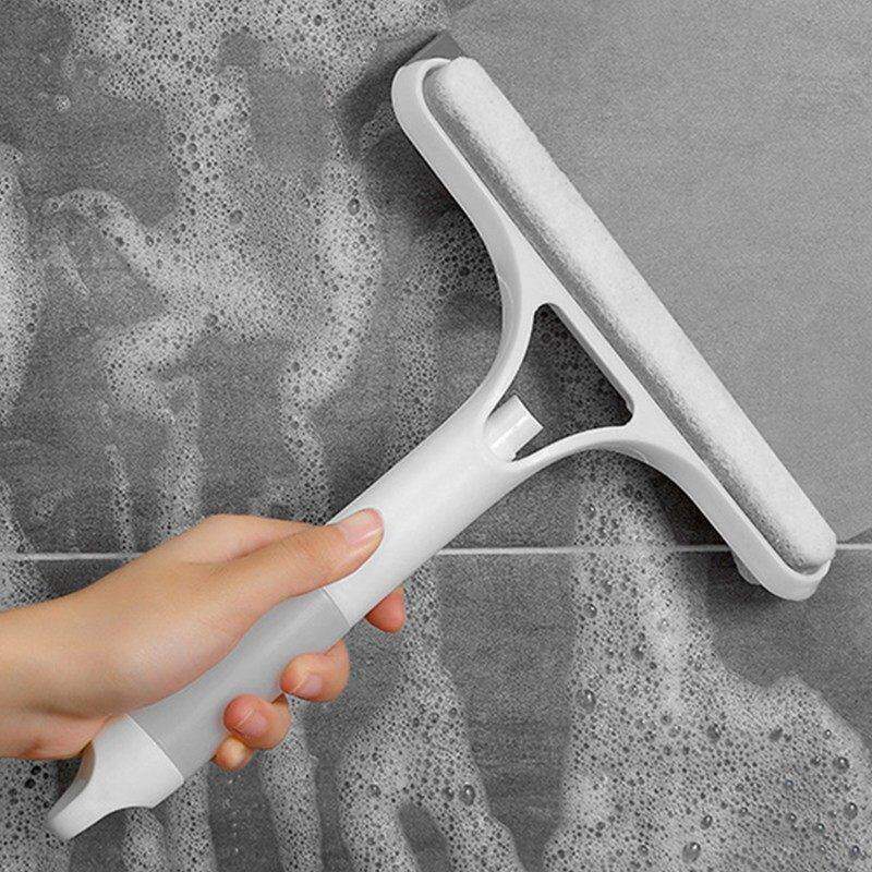 Glass Wall Cleaning Scraper - Water Remover for Household Use - Three-in-one Cleaning and Wiping Board for Glass Countertop белый