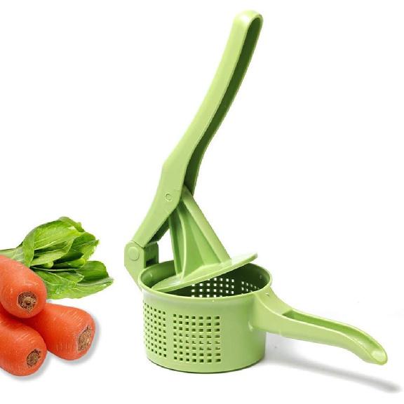 Spinner Vegetable Creative Pressing Vegetable Stuffing Squeezer Fruit Squeezing Tool Hand-Pressure Dehydration Tool for Kitchen Dining (Green)